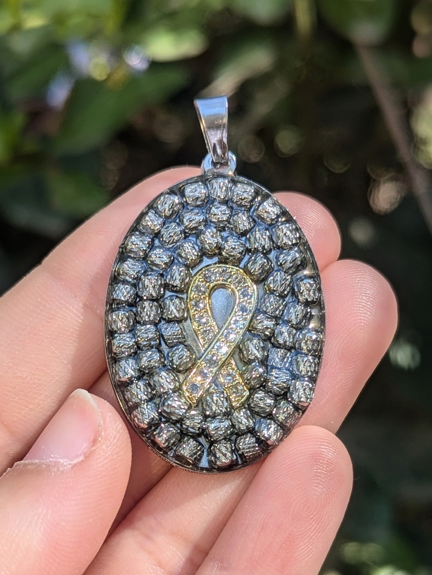Ribbon Stainless Steel Pendant