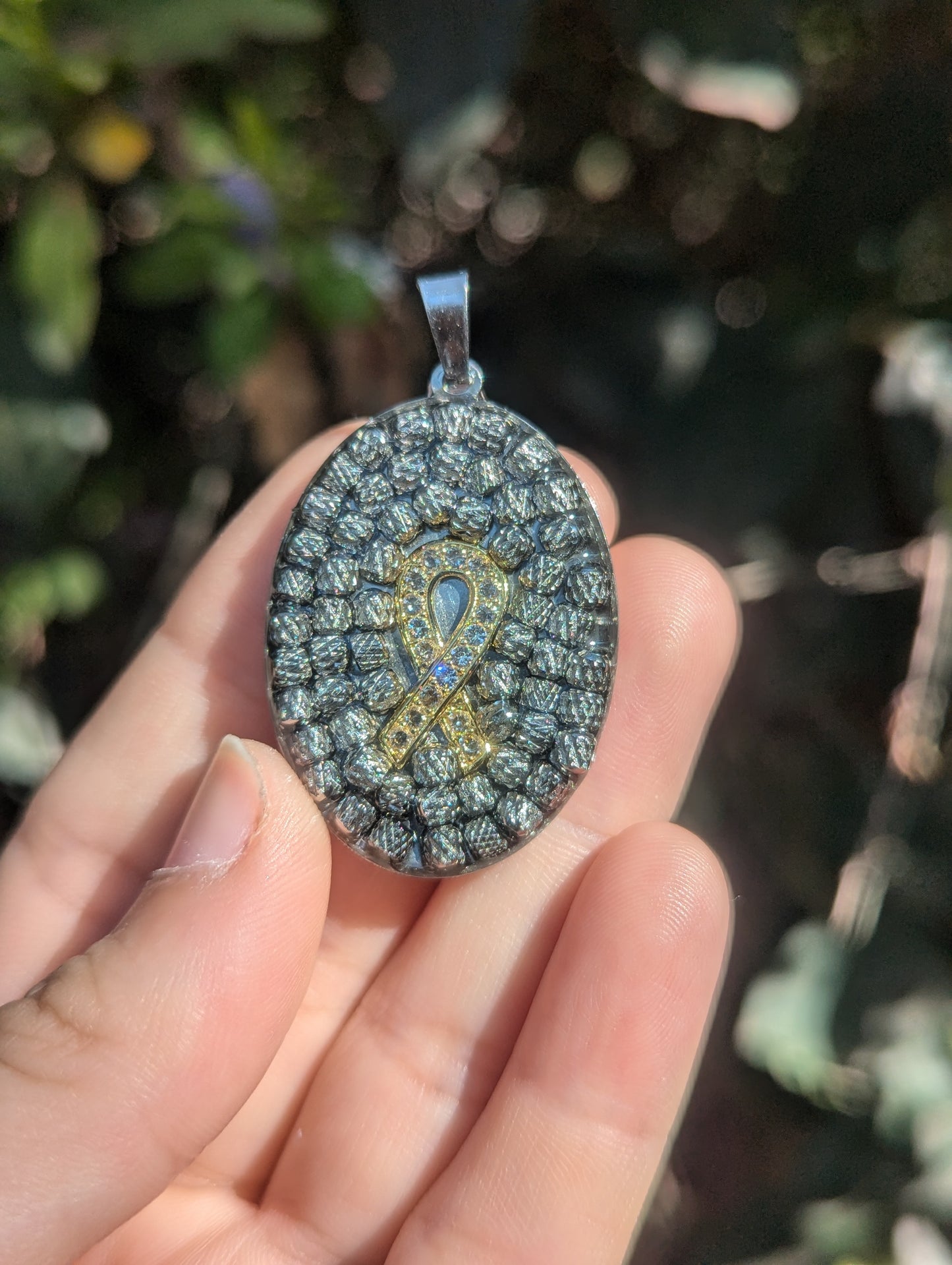 Ribbon Stainless Steel Pendant