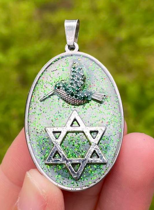 Green Bird Magen David