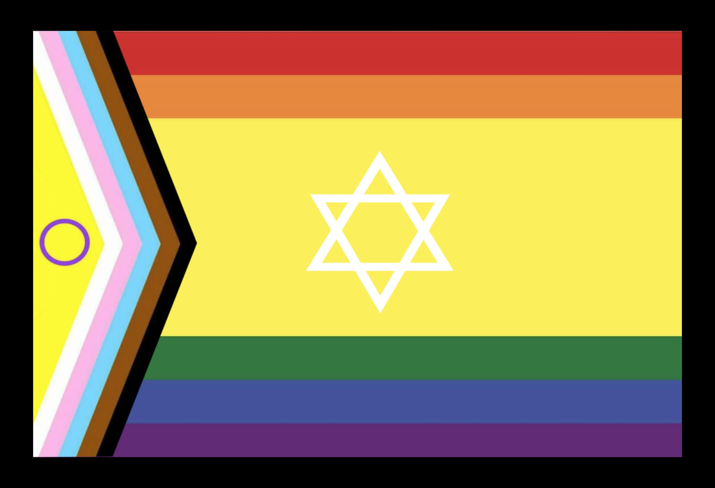 Hostages Families & Queer Pride Flag: Trans and Intersex Inclusion Option